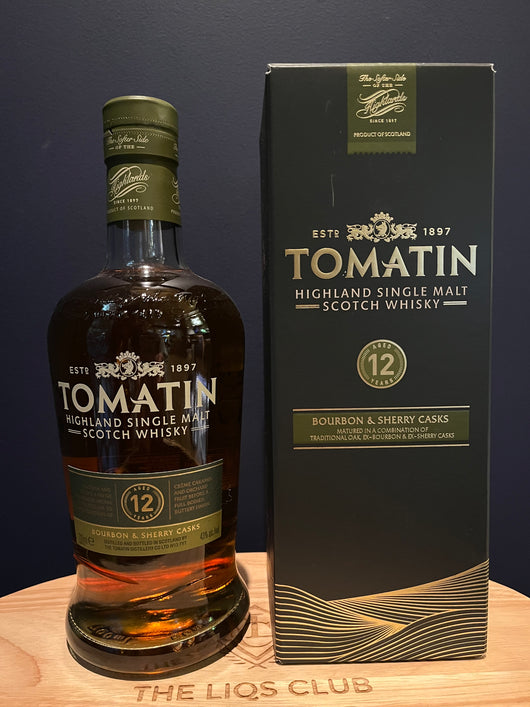 Tomatin 12yr old Bourbon & Sherry Casks 43%abv 70cl