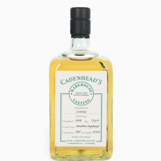 Cadenhead's Ledaig 2008 Bourbon Hogshead (70cl, 54.4%ABV)