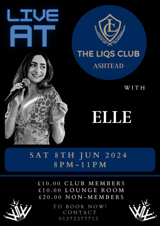 Live Music with Elle - 8pm Saturday 8th June 2024