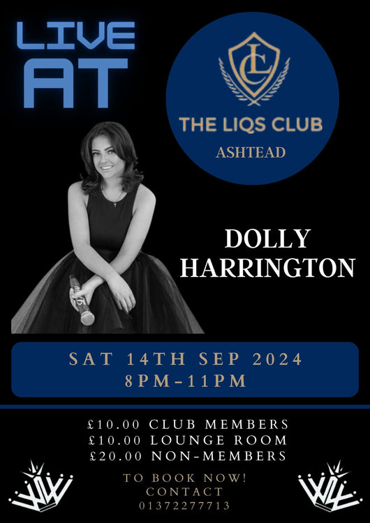 Live Music with Dolly Harrington - 8pm Saturday 14th September 2024