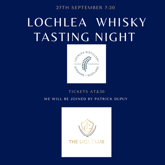 Lochlea Whisky Tasting Night 27th September
