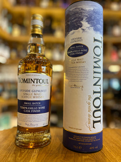 Tomintoul Tempranillo Wine Cask Finish  40%abv.  70cl