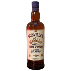 Dunville's Belfast Three Crowns Irish Whiskey (70cl, 43.5%ABV)