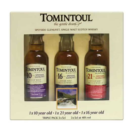 Tomintoul Triple-Pack (10 Yrs, 16 Yrs & 21 Yrs  3 x 5cl)
