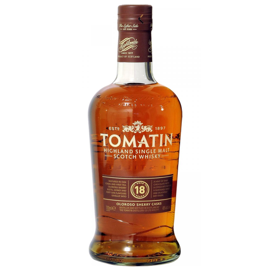 Tomatin 18, Oloroso Sherry Casks  (70cl, 46%ABV)